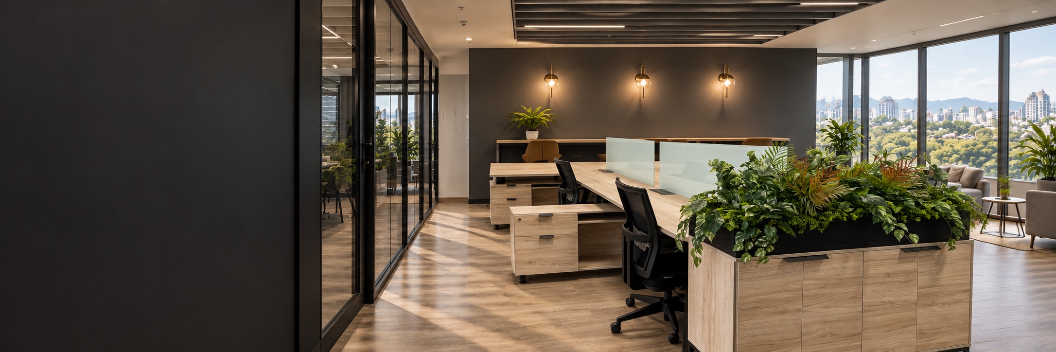 Oficina corporativa inspirada en el proyecto Genius Sports de JEP